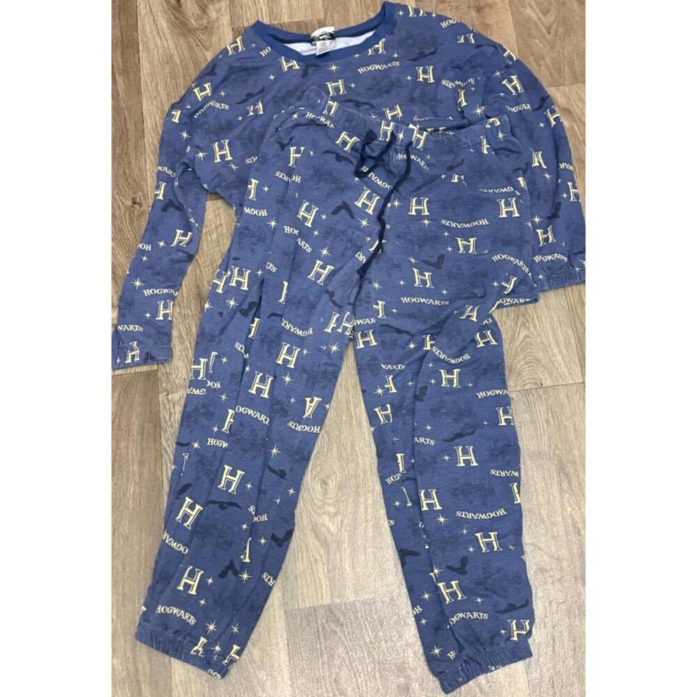 Wizarding World Hogwarts Unisex Harry Potter 2-Piece Lounge Set Blue Size M